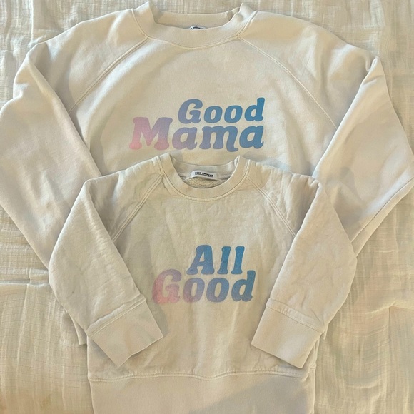 Good American Good Mama & All Good mommy & daughter matching sweatshirt - Picture 1 of 5
